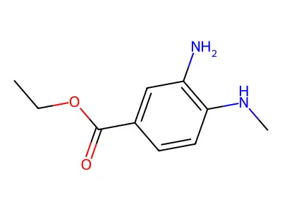 Ethyl 3-amino-4-(methylamino)benzoate structure