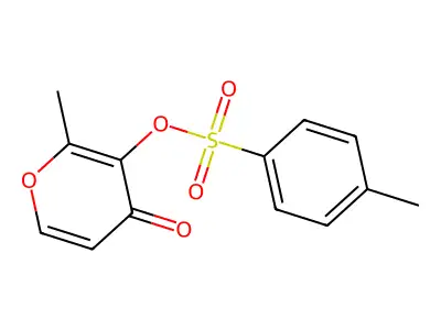 2-methyl-4-oxo-4H-pyran-3-yl 4-methylbenzene-1-sulfonate structure