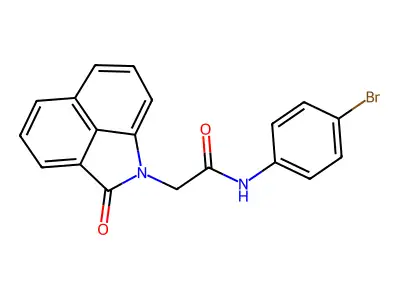 N-(4-bromophenyl)-2-(2-oxobenzo[cd]indol-1(2H)-yl)acetamide structure