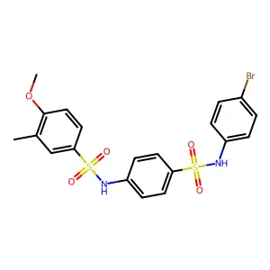 N-{4-[(4-bromoanilino)sulfonyl]phenyl}-4-methoxy-3-methylbenzenesulfonamide structure