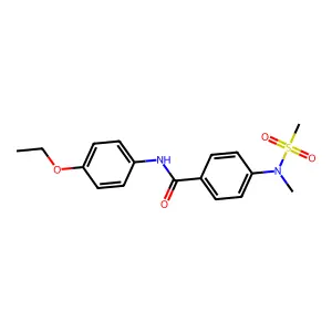 N-(4-ethoxyphenyl)-4-[methyl(methylsulfonyl)amino]benzamide structure