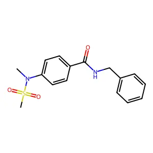 N-benzyl-4-[methyl(methylsulfonyl)amino]benzamide structure