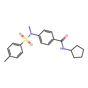 N-cyclopentyl-4-[methyl-(4-methylphenyl)sulfonylamino]benzamide structure