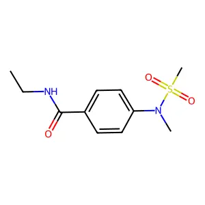 N-ethyl-4-[methyl(methylsulfonyl)amino]benzamide structure
