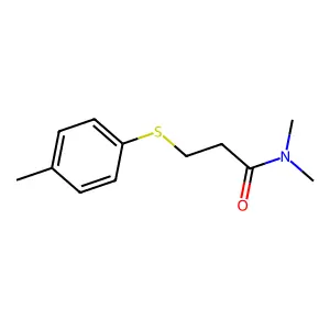 N,N-dimethyl-3-[(4-methylphenyl)thio]propanamide structure