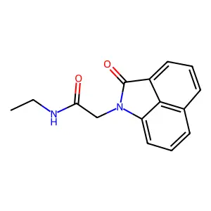 N-ethyl-2-(2-oxobenzo[cd]indol-1(2H)-yl)acetamide structure