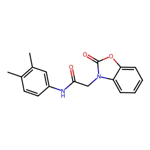 N-(3,4-Dimethyl-phenyl)-2-(2-oxo-benzooxazol-3-yl)-acetamide structure