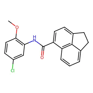 N-(5-chloro-2-methoxyphenyl)-1,2-dihydroacenaphthylene-5-carboxamide structure