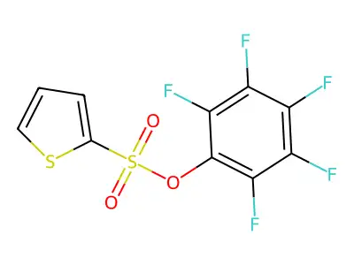 2,3,4,5,6-Pentafluorophenyl 2-thiophenesulfonate structure