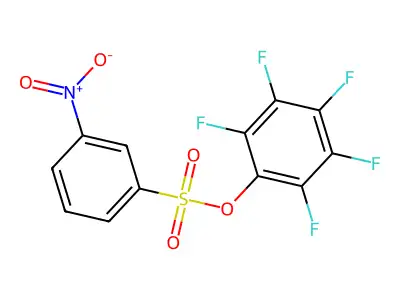 2,3,4,5,6-Pentafluorophenyl 3-nitrobenzenesulfonate structure