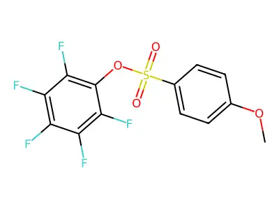 Pentafluorophenyl 4-methoxybenzene-1-sulfonate structure