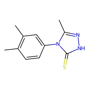 4-(3,4-dimethylphenyl)-5-methyl-4H-1,2,4-triazole-3-thiol structure