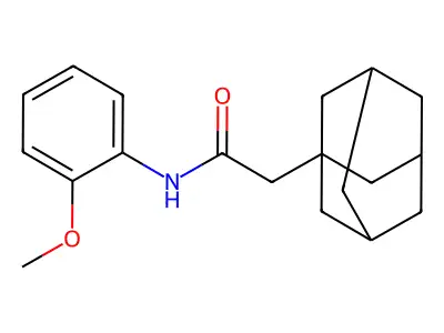 2-(1-adamantyl)-N-(2-methoxyphenyl)acetamide structure