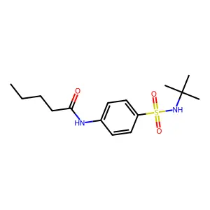 N-[4-(tert-butylsulfamoyl)phenyl]pentanamide structure