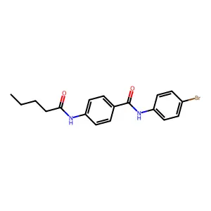 N-(4-bromophenyl)-4-(pentanoylamino)benzamide structure