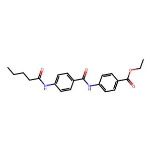 Ethyl 4-(4-pentanamidobenzamido)benzoate structure