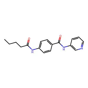 4-(pentanoylamino)-N-pyridin-3-ylbenzamide structure
