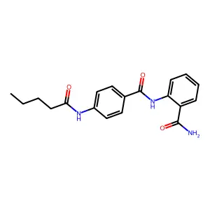 2-[[4-(Pentanoylamino)benzoyl]amino]benzamide structure