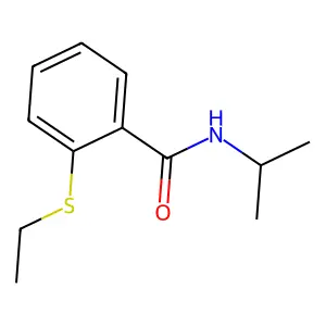 2-(乙硫基)-N-异丙基苯甲酰胺 structure