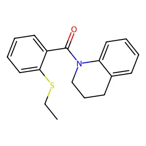 3,4-dihydro-2H-quinolin-1-yl-(2-ethylsulfanylphenyl)methanone structure