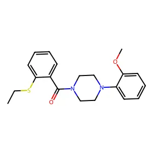 (2-Ethylsulfanylphenyl)-[4-(2-methoxyphenyl)piperazin-1-yl]methanone structure