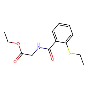 Ethyl 2-(2-(ethylthio)benzamido)acetate structure