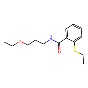 N-(3-ethoxypropyl)-2-(ethylthio)benzamide structure