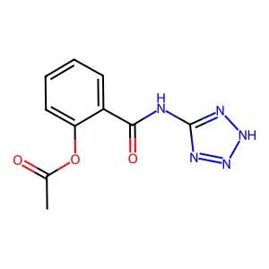 2-[(2H-Tetrazol-5-yl)carbamoyl]phenyl acetate structure