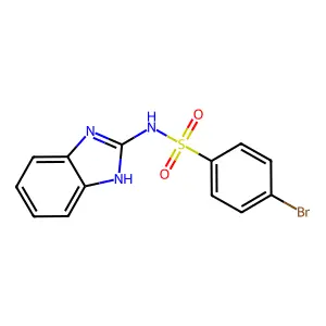 N-(1H-benzimidazol-2-yl)-4-bromobenzenesulfonamide structure