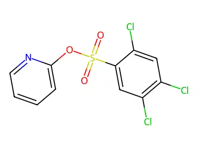 Pyridin-2-yl 2,4,5-trichlorobenzene-1-sulfonate structure