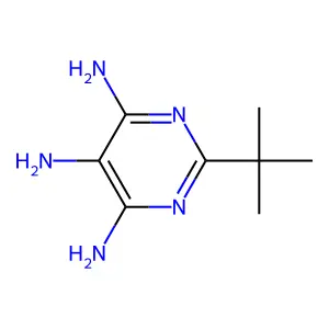 2-叔丁基嘧啶-4,5,6-tri胺 structure