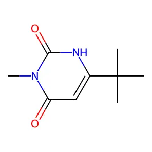 6-Tert-butyl-3-methyl-1,2,3,4-tetrahydropyrimidine-2,4-dione structure