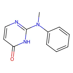 2-(Methylanilino)-4-pyrimidinol structure