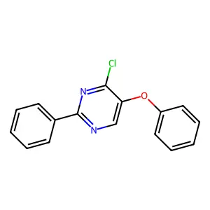 4-Chloro-5-phenoxy-2-phenylpyrimidine structure