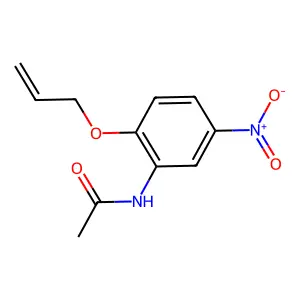 N-{2-(allyloxy)-5-nitrophenyl}acetamide structure