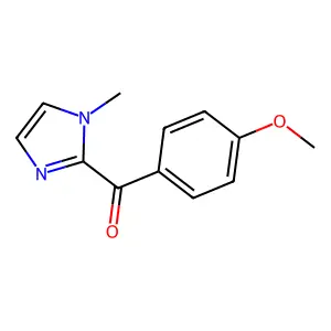 (4-methoxyphenyl)(1-methyl-1H-imidazol-2-yl)methanone structure