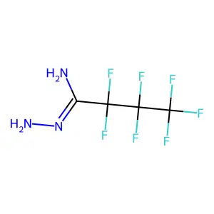 2,2,3,3,4,4,4-Heptafluorobutanimidohydrazide structure