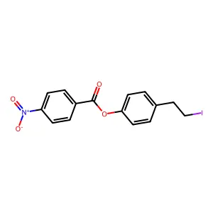 4-(2-Iodoethyl)phenyl 4-nitrobenzoate structure