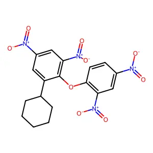Ether, 2-cyclohexyl-4,6-dinitrophenyl 2,4-dinitrophenyl structure
