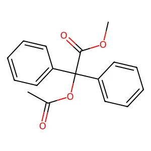 Methyl 2-acetyloxy-2,2-diphenylacetate structure