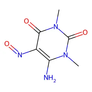6-Amino-1,3-dimethyl-5-nitrosouracil structure