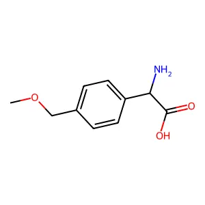 2-Amino-2-[4-(methoxymethyl)phenyl]acetic acid structure