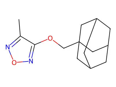 3-(Adamantan-1-ylmethoxy)-4-methyl-furazan structure