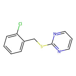 2-{[(2-Chlorophenyl)methyl]sulfanyl}pyrimidine structure