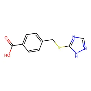 4-[(4H-1,2,4-三唑-3-yl硫代)甲基]苯甲酸 structure