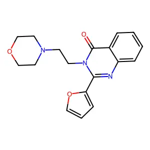 2-(Furan-2-yl)-3-(2-morpholin-4-ylethyl)quinazolin-4-one structure