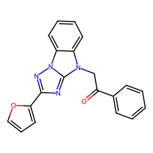 2-[2-(Furan-2-yl)-[1,2,4]triazolo[1,5-a]benzimidazol-4-yl]-1-phenylethanone structure
