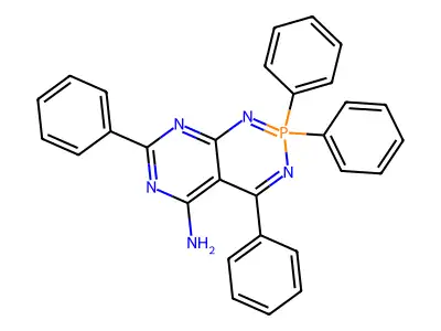 2,2,4,7-Tetraphenyl-2lambda~5~-pyrimido[4,5-d][1,3,2]diazaphosphinin-5-amine structure