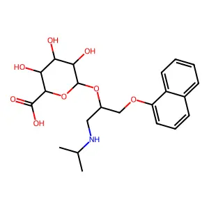 Propranolol glucuronide structure