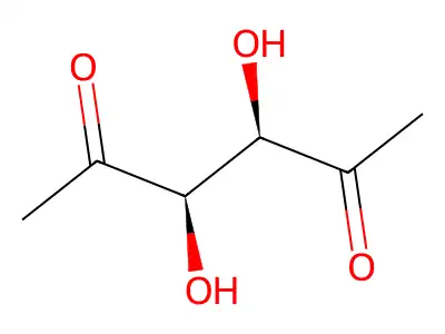 threo-2,5-Hexodiulose, 1,6-dideoxy- structure